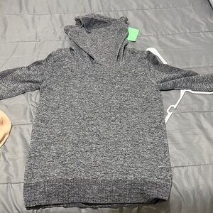 Forever 21 Charcoal Knit Hoodie